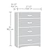 Sauder Beginnings 4-Drawer Chest, L: 27.48