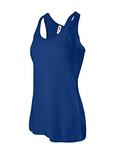 Bella Ladies' Flowy Racerback Tank Xl True Royal