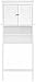 Crosley Furniture Lydia Over The Toilet Storage Cabinet and Bathroom Organizer with Hooks and Shelves, White