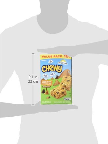 QUAKER CHEWY PEANUT BUTTER CHOCOLATE CHIP GRANOLA BARS, 15.2 OZ