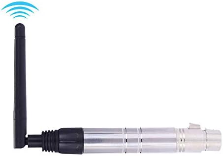 EasyBuying DMX512 Wireless Female XLR Receiver Lighting Controller with Antenna for LED Stage PAR Effect Lamp