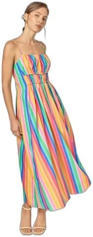 english factory striped kaftan mini dress Striped Kaftan Mini Dress