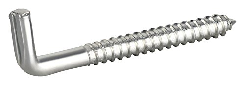 haggiy Screw Hooks Straight with Slot | 25 Pieces | Hook Screw galvanised | wall Hooks | Swivel Hooks | high Load Capacity | 5,8 x 65 mm โ image 1