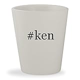 #ken - White Hashtag Ceramic 1.5oz Shot Glass