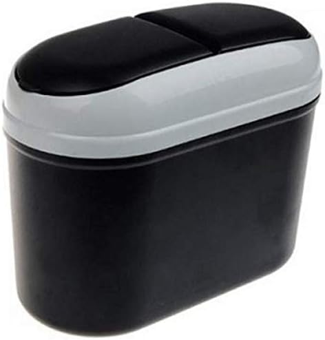 Divinezon Car Dust Bin Mini Car Garbage Auto Rubbish Trash Can Dust Scraps Paper Case Holder Bin