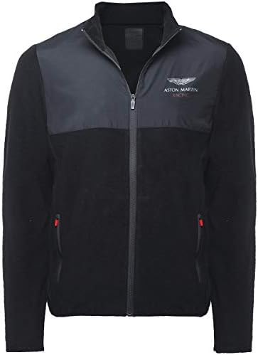Hackett Men's Zip-Through Fleece Jacket Black