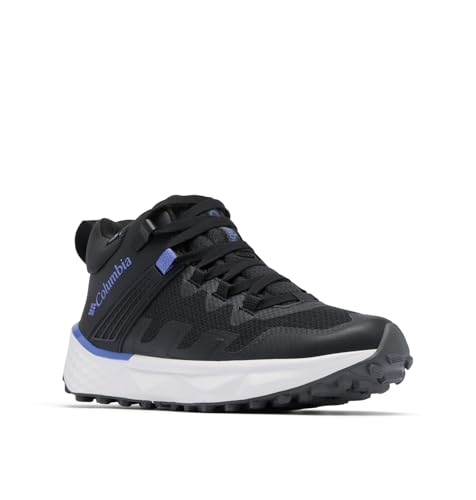Columbia Womens Facet 75 Mid Outdry Waterproof Hiking Shoe, Black/African Violet, 5.5
