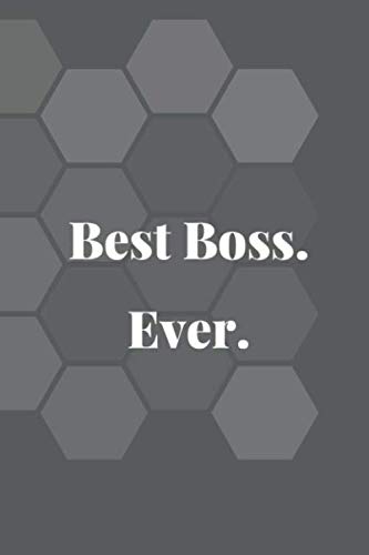 Best Boss Ever: Lined Notebook, Cover (6 x 9) inches in Size. 120 Pges Matte Finish