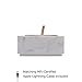 Native Union Dock+ Marble Edition - Genuine Marble Charging Dock with [Apple MFi Certified] 4ft Reinforced USB-A to Lightning Cable for iPhone (White)