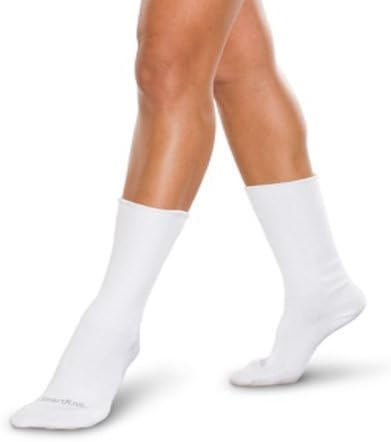 Smartknit Seamless Diabetic Socks Color Grey (X-Static) Size Large Style Mini-crew by Therasock
