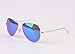 Ray Ban Aviator 3025 112/17 Light Blue Mirror Gold Frame