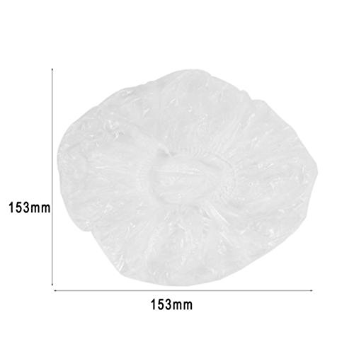 20 Pcs Disposable Shower Cap Eyiou Hair Processing Caps Plastic