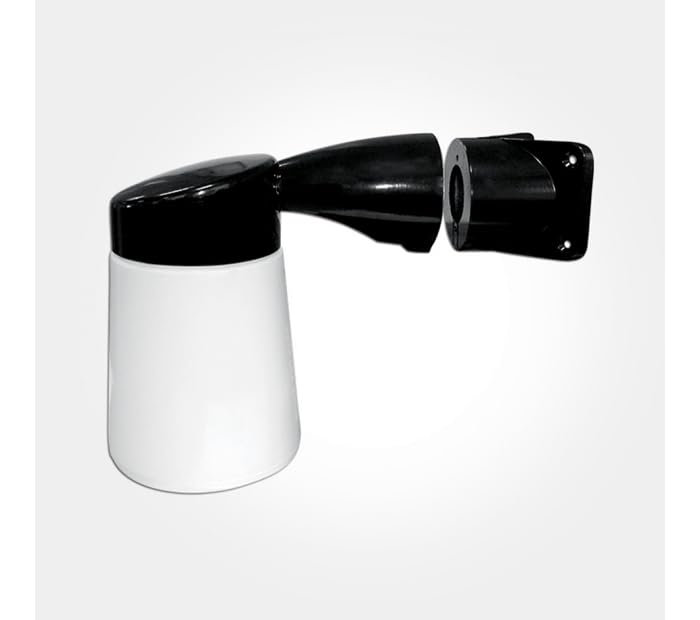 Eterna WGLEDBK 'Wellglass' Style Corner Mounted Light Fitting 9.5W (Black)