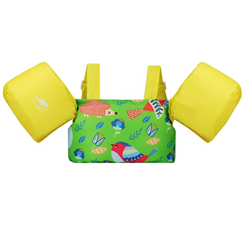 Gogokids Toddler Swimming Float Vest, Arm Bands Kids Swim Vest with Shoulder Harness Baby Floats Swimming Training Jacket for 2-6 Years Old Boys Girls Perfect for Pool, Learn to Swim and Beach