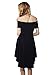 ChongXiao Womens Casual Flared Swing Off Shoulder Party Cocktail Formal Skater Dress