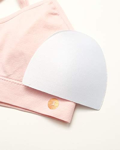 A pack of comfortable training bras in assorted colors.