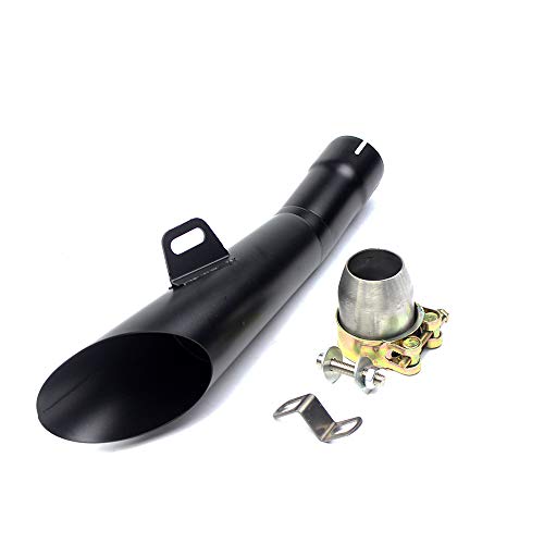MGOD 1.5-2'' Motorcycle Exhaust Muffler Slip on with Moveable DB Killer Black Stainless Steel Dirt Bike Street Bike Scooter ATV - Thumbnail 7