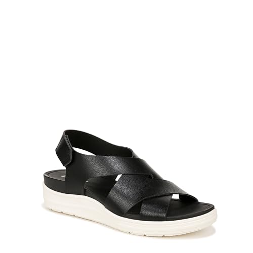 Dr. Scholl's Shoes Womens Time Off Sea Sandal Black 6 M