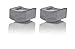 Add-on Training Weights (Kegel & Pelvic Exercise System for Men) for Use with the Private Gym Complete Training Program - Charcoal Grey (Pack of 2)