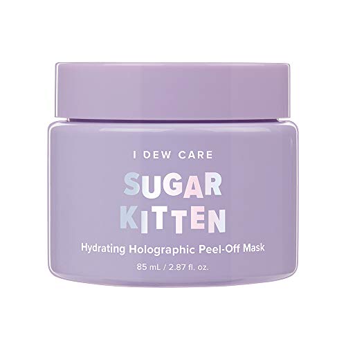 I DEW CARE Sugar Kitten Mask 2.87 Ounces, Peel-Off Mask, Infused With Real Ruby And Pearl Powder, Shimmering Iridescent Emerald Color, Leaves Skin Glowing