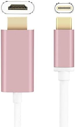 USB C to HDMI Cable,Vekey USB 3.1 Type C to HDMI Adapter Male to Male Support 4Kx2K for Apple Macbook Air 12"/ Chromebook Pixel/Dell XPS 13/or Lumia 950/950XL/Samsung Galaxy S8/S8+(1.5m/5Ft)