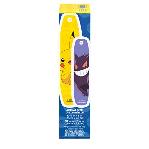 BAND-AID BRAND ADHESIVE BANDAGES FOR MINOR CUTS & SCRAPES, WOUND CARE FEATURING POKÉMON CHARACTERS FOR KIDS, ASSORTED SIZES 20 CT