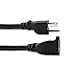 Ubercords 15 Foot (2 Pack) Power Extension Cord - 16 AWG Power 3 Prong Appliance Extension Cable Cord - 125 Volts, 13 Amps - UL Listed