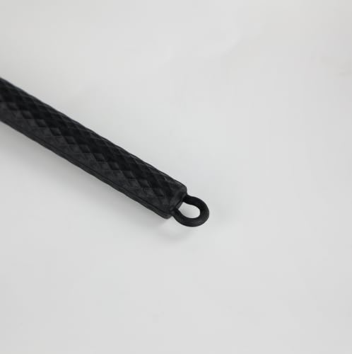 LUMAI Kit 8 Utensílios de Cozinha Grandes em Silicone Preto e Aço Inox, Resistentes ao Calor, Design Antiderrapantes e Antirriscos, Acessórios de Cozinha Espátula, Colher, Pegador, Concha e Balde