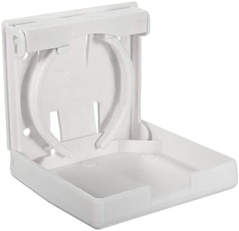 Adjustable WHITE Folding Drink Cup Holder Mount Boat Marine Caravan Car Hige Quality and Durable