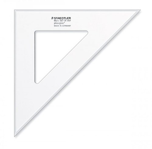 Staedtler - Supplies, accessories – Plexiglass square 31 cm 45°/45° professional