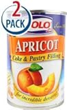 Solo APRICOT Cake & Pastry Filling 12oz. (Pack of 2)