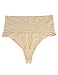 FUT Women Waist Cincher Girdle Tummy Slimmer Sexy Thong Panty Shapewear Postpartum Underwear Beige