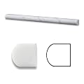 Carrrara White 3/4" X 12" Marble Polished Bullnose Pencil Liner Trim