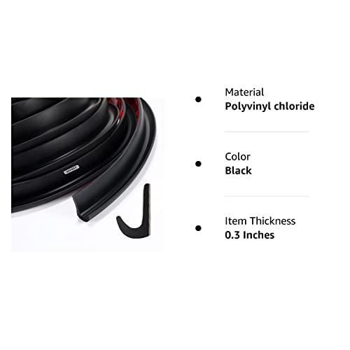 RV Rain Gutter 1/2 Inch Height Plastic Drip Rail PVC Rain Strip Roof