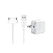 a-li charger,10W USB Wall Charger Foldable Portable Travel Plug+6FT 30 pin USB Charging Cable Lightning Cable for iPhone 4 / 4S /3G / 3GS, iPad 1 2 3, iPod nano 5th / 6th and iPod Touch 3rd / 4th gene