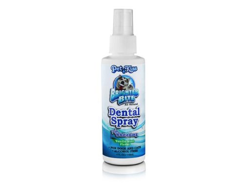 Pet Kiss Brighter Bite Dental Spray PLUS Whitening 4 oz. bottle
