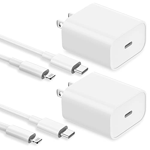 MFi Certified】 iPhone Fast Charger 2Pack 20W PD USB C Wall