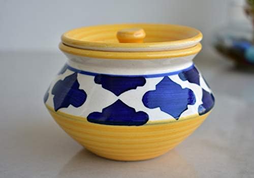 KunhaR Ceramic Handi with Lid - 250 ML