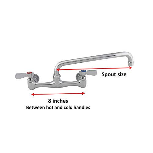 AA Faucet AA-708G Faucet, 8" Spout, Chrome