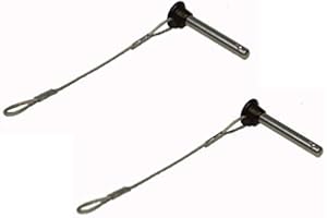 Marine Part Depot Two Stainless Bimini top 3/16" Pull pins