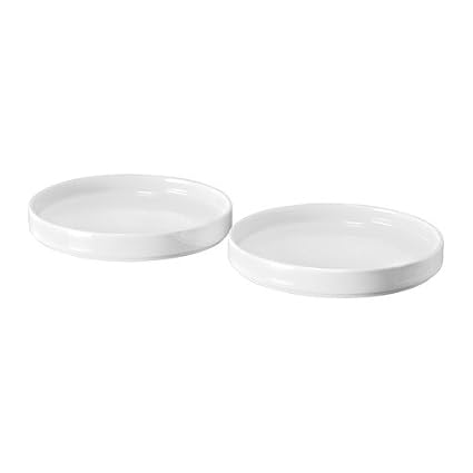 Ikea Stockholm Plate White 2 Pack 14 Cm Amazon Co Uk