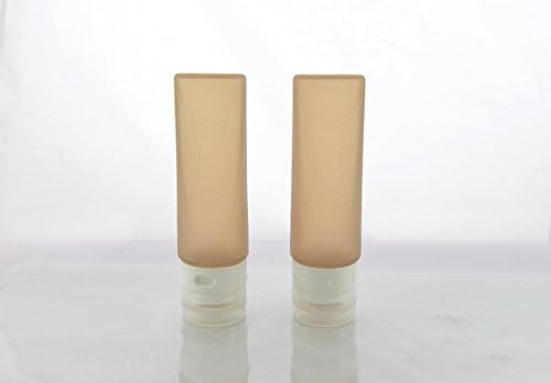 LollyZip TSA Approved Patented Travel Silicone Squeeze Bottles, Set of 2 Bottles