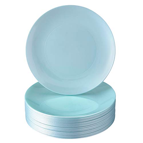 DISPOSABLE PLASTIC DESSERT PLATES | Opulence Mint | 20 pc - 7.5"