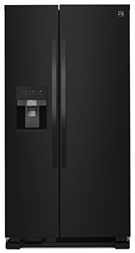 Kenmore 50049 25 Cu. Ft. Side-by-Side Refrigerator with Ice Maker with Window in Black, includes delivery and hookup (Available in select cities only)