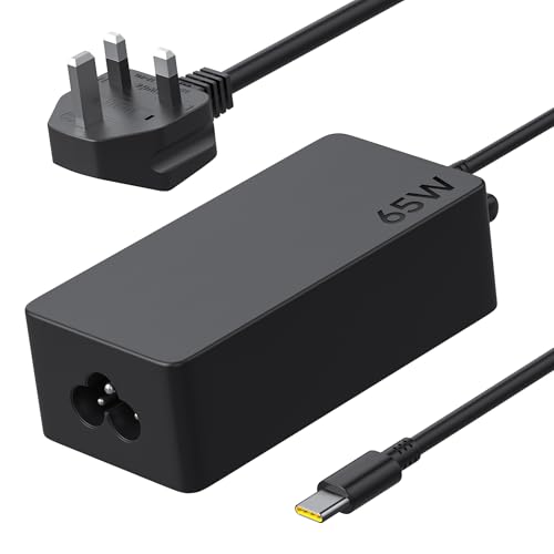 65W USB C Charger, Lenovo Laptop Charger for Lenovo ThinkPad X1 Carbon T14 T15 T480 T480s T490 T580 T590 E14 E15 E480 E580 E590 X13 X380 L13 L14 L15 Chromebook C330 S330 300e Yoga Type C Power Supply