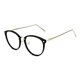 TIJN Vintage Optical Eyewear Non-prescription Eyeglasses Frame with Clear Lenses