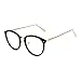 TIJN Vintage Round Metal Optical Eyewear Non-prescription Eyeglasses Frame for Women