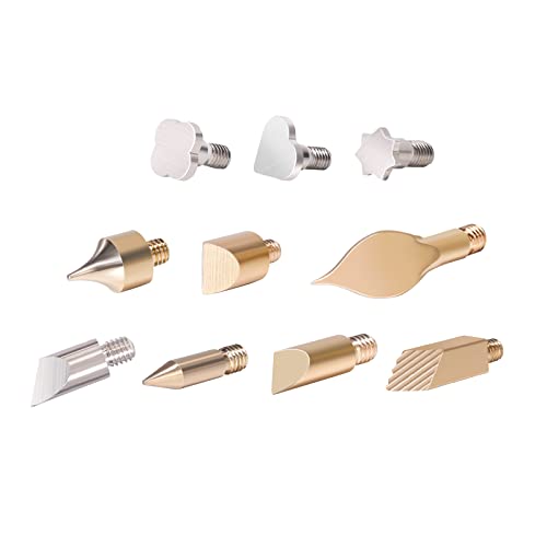 YIHUA Replacement pyrography tips (solid tip type) for YIHUA 939D-II & 930-IV & 939D-VII wood burning pyrography kit