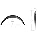 Fender Flares Compatible With Universal | V2 Matte Black Polyurethane (PU) Front Flares 2 Piece 50mm by IKON MOTORSPORTS