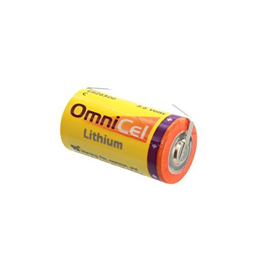 OmniCel ER26500 3.6V 8.5Ah Size C Lithium Battery with Tabs